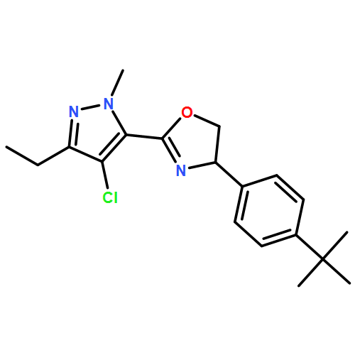 Oxazole, 2-(4-chloro-3-ethyl-1-methyl-1H-pyrazol-5-yl)-4-[4-(1,1-dimethylethyl)phenyl]-4,5-dihydro-