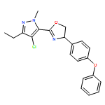 Oxazole, 2-(4-chloro-3-ethyl-1-methyl-1H-pyrazol-5-yl)-4,5-dihydro-4-(4-phenoxyphenyl)-