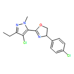 Oxazole, 2-(4-chloro-3-ethyl-1-methyl-1H-pyrazol-5-yl)-4-(4-chlorophenyl)-4,5-dihydro-