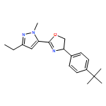 Oxazole, 4-[4-(1,1-dimethylethyl)phenyl]-2-(3-ethyl-1-methyl-1H-pyrazol-5-yl)-4,5-dihydro-