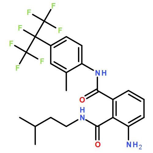 1,2-Benzenedicarboxamide, 3-amino-N2-(3-methylbutyl)-N1-[2-methyl-4-[1,2,2,2-tetrafluoro-1-(trifluoromethyl)ethyl]phenyl]-