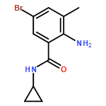 Benzamide, 2-amino-5-bromo-N-cyclopropyl-3-methyl-