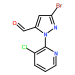 1H-Pyrazole-5-carboxaldehyde, 3-bromo-1-(3-chloro-2-pyridinyl)-