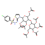 Benzenesulfonic acid, 4-chloro-, 2-[3-[2,3,6-tri-O-acetyl-4-O-(2,3,4,6-tetra-O-acetyl-α-D-glucopyranosyl)-β-D-glucopyranosyl]-2(3H)-thiazolylidene]hydrazide