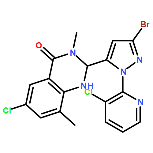 4(1H)-Quinazolinone, 2-[3-bromo-1-(3-chloro-2-pyridinyl)-1H-pyrazol-5-yl]-6-chloro-2,3-dihydro-3,8-dimethyl-