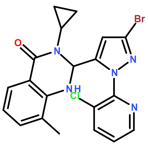 4(1H)-Quinazolinone, 2-[3-bromo-1-(3-chloro-2-pyridinyl)-1H-pyrazol-5-yl]-3-cyclopropyl-2,3-dihydro-8-methyl-