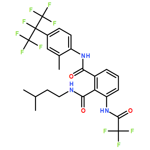 1,2-Benzenedicarboxamide, N2-(3-methylbutyl)-N1-[2-methyl-4-[1,2,2,2-tetrafluoro-1-(trifluoromethyl)ethyl]phenyl]-3-[(2,2,2-trifluoroacetyl)amino]-