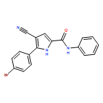 1H-Pyrrole-2-carboxamide, 5-(4-bromophenyl)-4-cyano-N-phenyl-