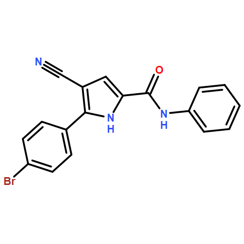 1H-Pyrrole-2-carboxamide, 5-(4-bromophenyl)-4-cyano-N-phenyl-