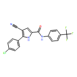 1H-Pyrrole-2-carboxamide, 5-(4-chlorophenyl)-4-cyano-N-[4-(trifluoromethyl)phenyl]-