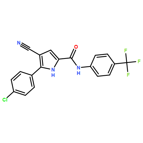 1H-Pyrrole-2-carboxamide, 5-(4-chlorophenyl)-4-cyano-N-[4-(trifluoromethyl)phenyl]-