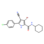 1H-Pyrrole-2-carboxamide, 3-bromo-5-(4-chlorophenyl)-4-cyano-N-cyclohexyl-