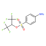 Benzenesulfonic acid, 4-amino-, 2,2,2-trifluoro-1-(trifluoromethyl)ethyl ester