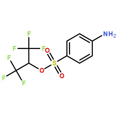 Benzenesulfonic acid, 4-amino-, 2,2,2-trifluoro-1-(trifluoromethyl)ethyl ester