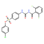 Benzenesulfonic acid, 4-[[[(2,6-difluorobenzoyl)amino]carbonyl]amino]-, 4-chlorophenyl ester