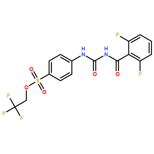 Benzenesulfonic acid, 4-[[[(2,6-difluorobenzoyl)amino]carbonyl]amino]-, 2,2,2-trifluoroethyl ester