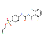 Benzenesulfonic acid, 4-[[[(2,6-difluorobenzoyl)amino]carbonyl]amino]-, 2-chloroethyl ester