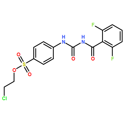 Benzenesulfonic acid, 4-[[[(2,6-difluorobenzoyl)amino]carbonyl]amino]-, 2-chloroethyl ester