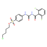 Benzenesulfonic acid, 4-[[[(2,6-difluorobenzoyl)amino]carbonyl]amino]-, 4-chlorobutyl ester