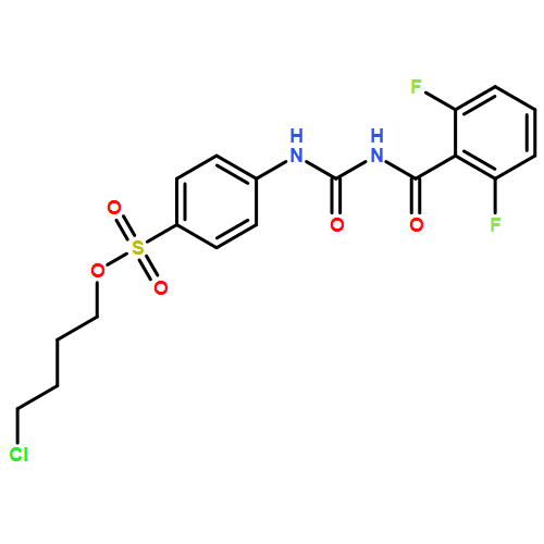 Benzenesulfonic acid, 4-[[[(2,6-difluorobenzoyl)amino]carbonyl]amino]-, 4-chlorobutyl ester