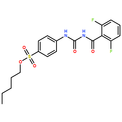 Benzenesulfonic acid, 4-[[[(2,6-difluorobenzoyl)amino]carbonyl]amino]-, pentyl ester