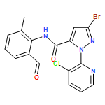 1H-Pyrazole-5-carboxamide, 3-bromo-1-(3-chloro-2-pyridinyl)-N-(2-formyl-6-methylphenyl)-