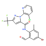 1H-Pyrazole-5-carboxamide, N-(4-bromo-2-formyl-6-methylphenyl)-1-(3-chloro-2-pyridinyl)-3-(trifluoromethyl)-