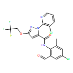 1H-Pyrazole-5-carboxamide, N-(4-chloro-2-formyl-6-methylphenyl)-1-(3-chloro-2-pyridinyl)-3-(2,2,2-trifluoroethoxy)-