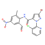 1H-Pyrazole-5-carboxamide, 3-bromo-1-(3-chloro-2-pyridinyl)-N-(2-formyl-6-methyl-4-nitrophenyl)-