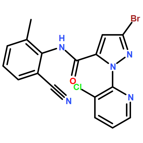 1H-Pyrazole-5-carboxamide, 3-bromo-1-(3-chloro-2-pyridinyl)-N-(2-cyano-6-methylphenyl)-