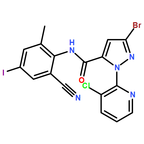 1H-Pyrazole-5-carboxamide, 3-bromo-1-(3-chloro-2-pyridinyl)-N-(2-cyano-4-iodo-6-methylphenyl)-