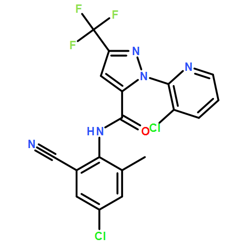 1H-Pyrazole-5-carboxamide, N-(4-chloro-2-cyano-6-methylphenyl)-1-(3-chloro-2-pyridinyl)-3-(trifluoromethyl)-