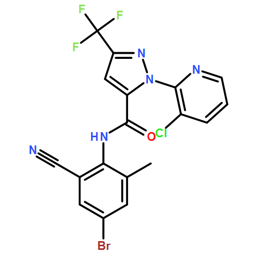 1H-Pyrazole-5-carboxamide, N-(4-bromo-2-cyano-6-methylphenyl)-1-(3-chloro-2-pyridinyl)-3-(trifluoromethyl)-