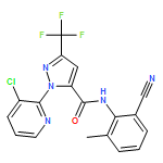 1H-Pyrazole-5-carboxamide, 1-(3-chloro-2-pyridinyl)-N-(2-cyano-6-methylphenyl)-3-(trifluoromethyl)-