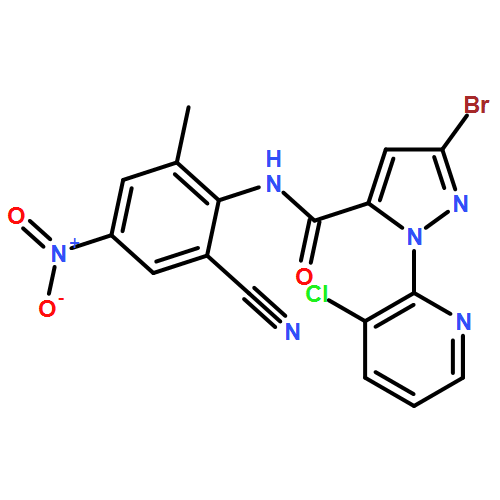 1H-Pyrazole-5-carboxamide, 3-bromo-1-(3-chloro-2-pyridinyl)-N-(2-cyano-6-methyl-4-nitrophenyl)-