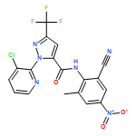 1H-Pyrazole-5-carboxamide, 1-(3-chloro-2-pyridinyl)-N-(2-cyano-6-methyl-4-nitrophenyl)-3-(trifluoromethyl)-