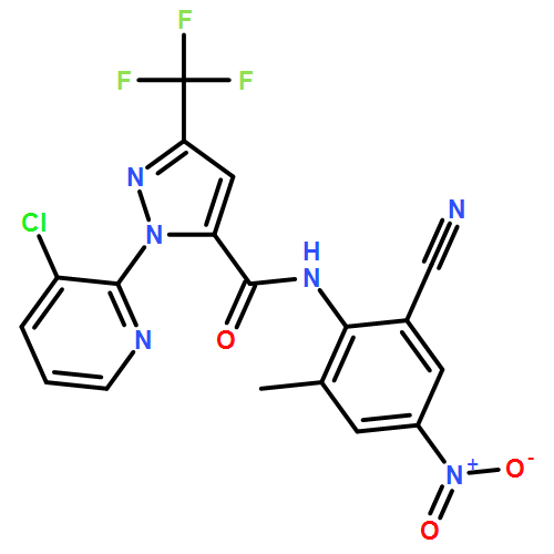 1H-Pyrazole-5-carboxamide, 1-(3-chloro-2-pyridinyl)-N-(2-cyano-6-methyl-4-nitrophenyl)-3-(trifluoromethyl)-