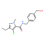 1H-Pyrazole-5-carboxamide, 4-chloro-3-ethyl-N-[[4-(hydroxymethyl)phenyl]methyl]-1-methyl-