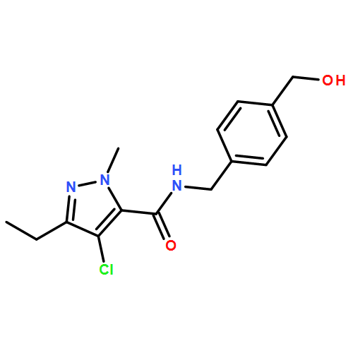 1H-Pyrazole-5-carboxamide, 4-chloro-3-ethyl-N-[[4-(hydroxymethyl)phenyl]methyl]-1-methyl-