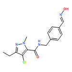 1H-Pyrazole-5-carboxamide, 4-chloro-3-ethyl-N-[[4-[(hydroxyimino)methyl]phenyl]methyl]-1-methyl-