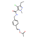 1H-Pyrazole-5-carboxamide, N-[[4-[[(acetyloxy)imino]methyl]phenyl]methyl]-4-chloro-3-ethyl-1-methyl-