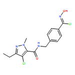 Benzenecarboximidoyl chloride, 4-[[[(4-chloro-3-ethyl-1-methyl-1H-pyrazol-5-yl)carbonyl]amino]methyl]-N-hydroxy-