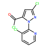 1H-Pyrazole-5-carbonyl chloride, 3-chloro-1-(3-chloro-2-pyridinyl)-