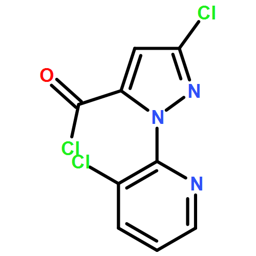 1H-Pyrazole-5-carbonyl chloride, 3-chloro-1-(3-chloro-2-pyridinyl)-