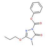 1H-1,2,4-Triazole-1-carboxylic acid, 4,5-dihydro-4-methyl-5-oxo-3-propoxy-, phenyl ester