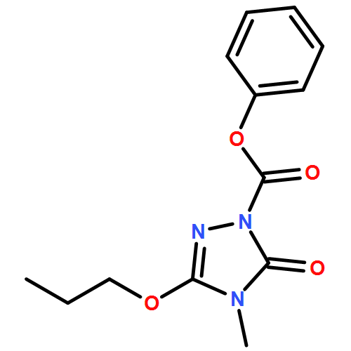 1H-1,2,4-Triazole-1-carboxylic acid, 4,5-dihydro-4-methyl-5-oxo-3-propoxy-, phenyl ester