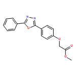 Acetic acid, 2-[4-(5-phenyl-1,3,4-oxadiazol-2-yl)phenoxy]-, methyl ester