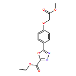 1,3,4-Oxadiazole-2-carboxylic acid, 5-[4-(2-methoxy-2-oxoethoxy)phenyl]-, ethyl ester