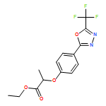 Propanoic acid, 2-[4-[5-(trifluoromethyl)-1,3,4-oxadiazol-2-yl]phenoxy]-, ethyl ester