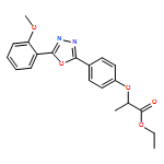 Propanoic acid, 2-[4-[5-(2-methoxyphenyl)-1,3,4-oxadiazol-2-yl]phenoxy]-, ethyl ester